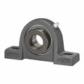 Iptci Pillow Block Ball Bearing Mounted Unit, 1.1875 in Bore, Eccentric Collar Locking SAP206-19G